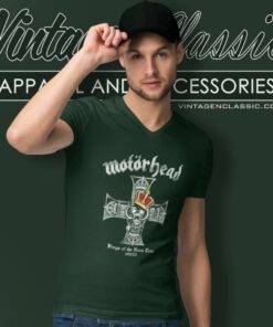 Motorhead King Of The Road V Neck TShirt