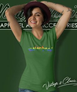 Motorhead Logo Pride Flag V Neck TShirt