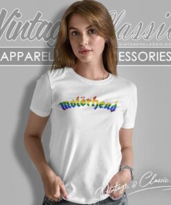 Motorhead Logo Pride Flag Women T Shirt