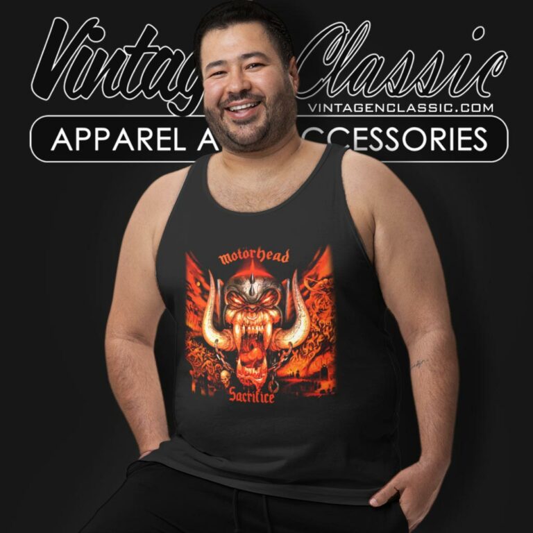 Motorhead Sacrifice 1995 Tour Tank Top Racerback Motorhead Sacrifice 1995 Tour Tank Top Racerback