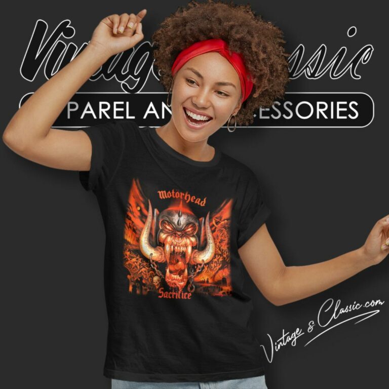 Motorhead Sacrifice 1995 Tour Women T Shirt Motorhead Sacrifice 1995 Tour Women T Shirt