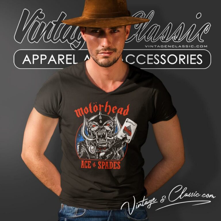 Motorhead Shirt Ace Of Spades Warpig V Neck TShirt Motorhead Shirt Ace Of Spades Warpig V Neck TShirt