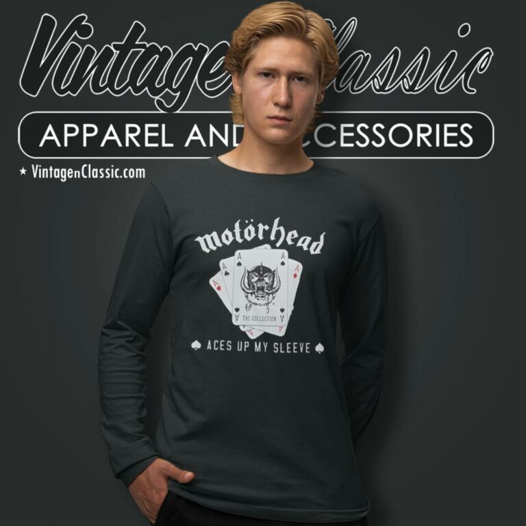 Motorhead Shirt Aces Up My Sleeve Long Sleeve Tee Motorhead Shirt Aces Up My Sleeve Long Sleeve Tee