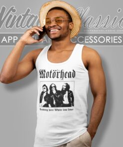 Motorhead Shirt Leaving Here White Line Fever Tank Top Racerback