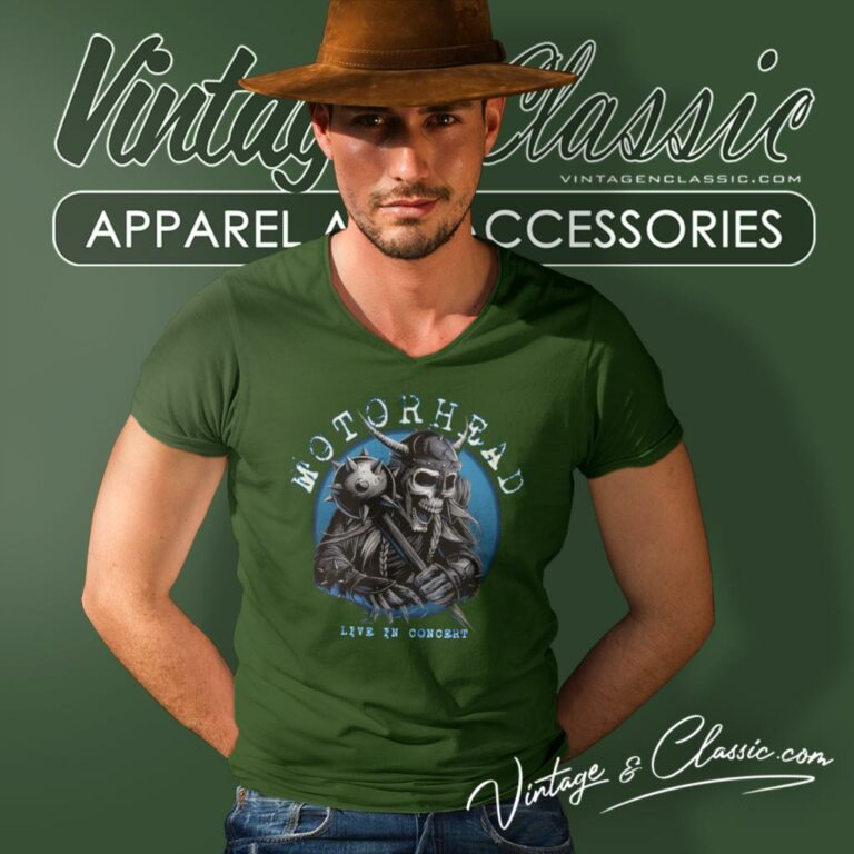 Motorhead Shirt Live In Concert V Neck TShirt Motorhead Shirt Live In Concert V Neck TShirt