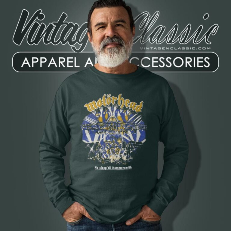 Motorhead Shirt No Sleep Till Hammersmith Long Sleeve Tee Motorhead Shirt No Sleep Till Hammersmith Long Sleeve Tee