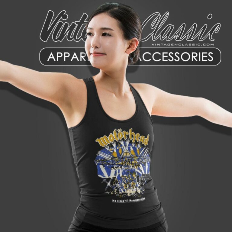 Motorhead Shirt No Sleep Till Hammersmith Tank Top Racerback Motorhead Shirt No Sleep Till Hammersmith Tank Top Racerback