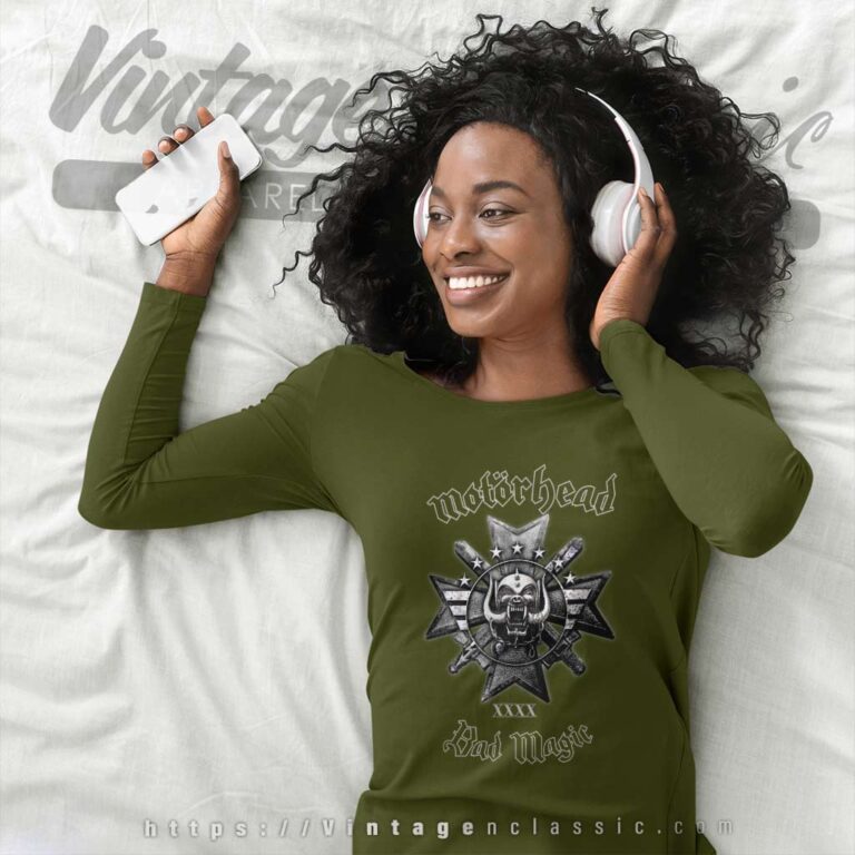 Motrhead Shirt Album Bad Magic Long Sleeve Tee Motrhead Shirt Album Bad Magic Long Sleeve Tee