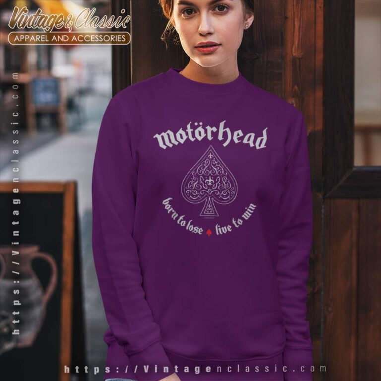 Motrhead Shirt Album Born To Lose Live To Win Sweatshirt Motrhead Shirt Album Born To Lose Live To Win Sweatshirt