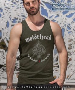 Motrhead Shirt Album Born To Lose Live To Win Tank Top Racerback