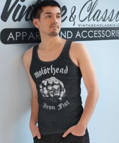 Motrhead Shirt Album Iron Fist Tank Top Racerback 2