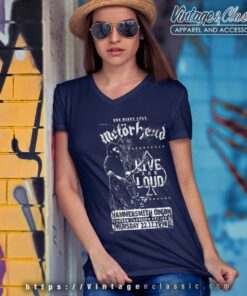 Motrhead Shirt Album Live Loud V Neck TShirt