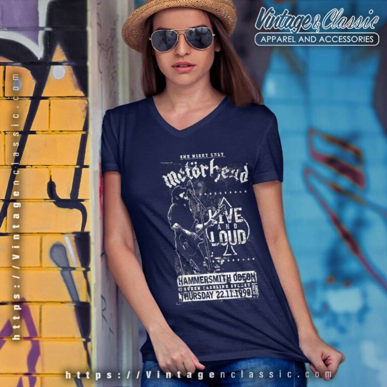 Motrhead Shirt Album Live Loud V Neck TShirt Motrhead Shirt Album Live Loud V Neck TShirt