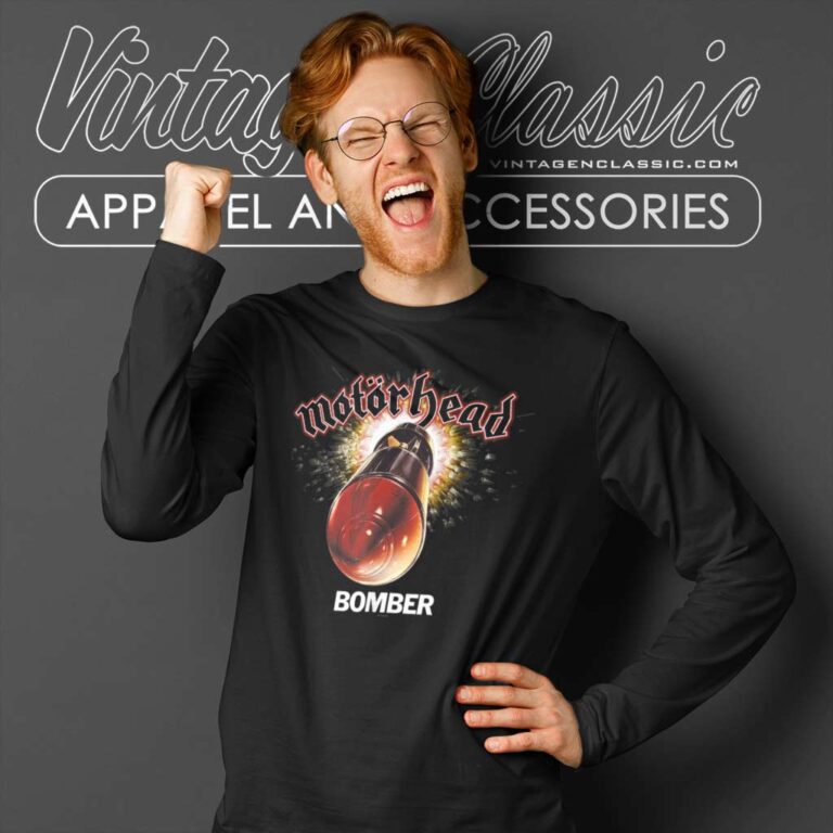 Motrhead Shirt Song Bomber Color Long Sleeve Tee Motrhead Shirt Song Bomber Color Long Sleeve Tee