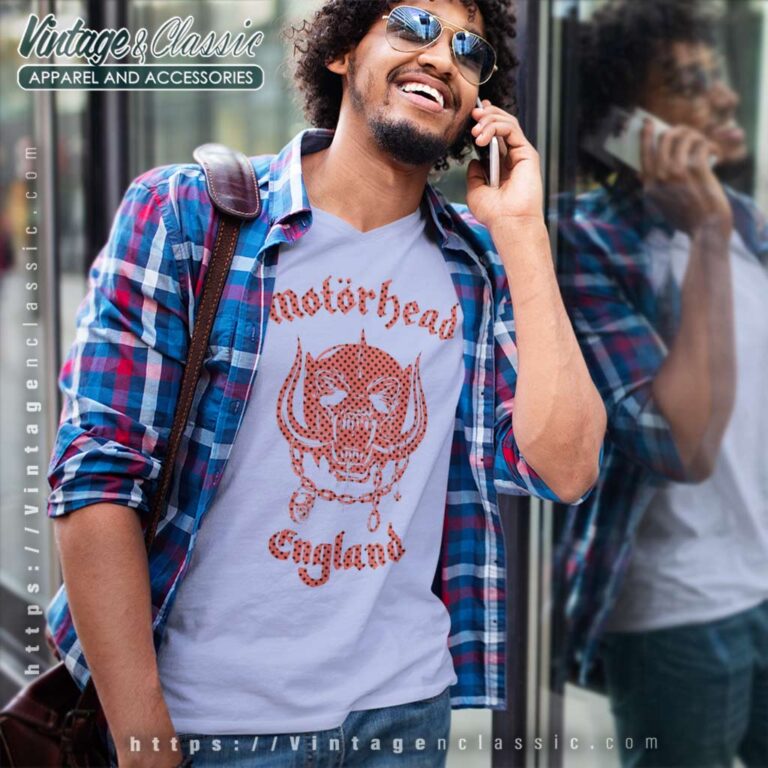 Motrhead Warpig England Red V Neck TShirt Motrhead Warpig England Red V Neck TShirt