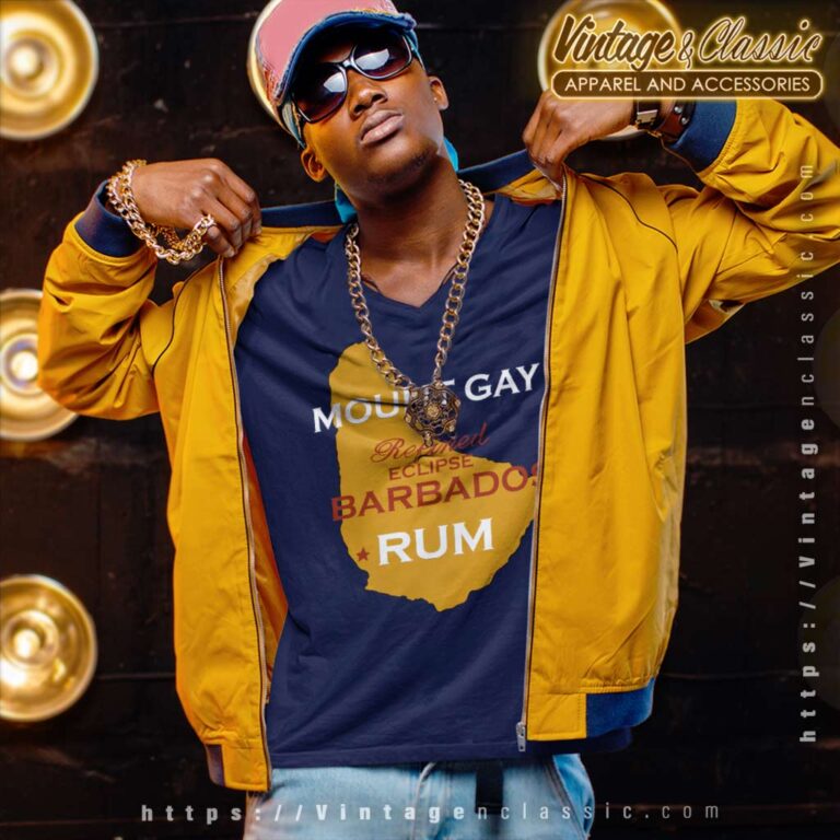 Mount Gay Eclipse Barbados Rum V Neck TShirt Mount Gay Eclipse Barbados Rum V Neck TShirt