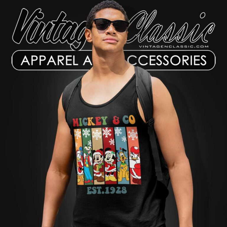 Mouse And Friends Christmas Tank Top Racerback Mouse And Friends Christmas Tank Top Racerback