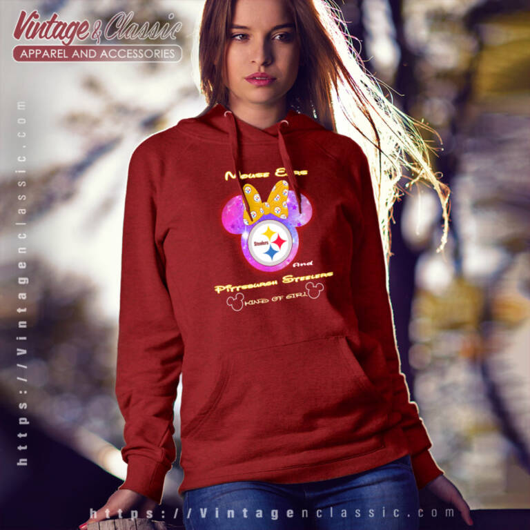 Mouse Ears And Steelers Kind Of Girl Hoodie Mouse Ears And Steelers Kind Of Girl Hoodie