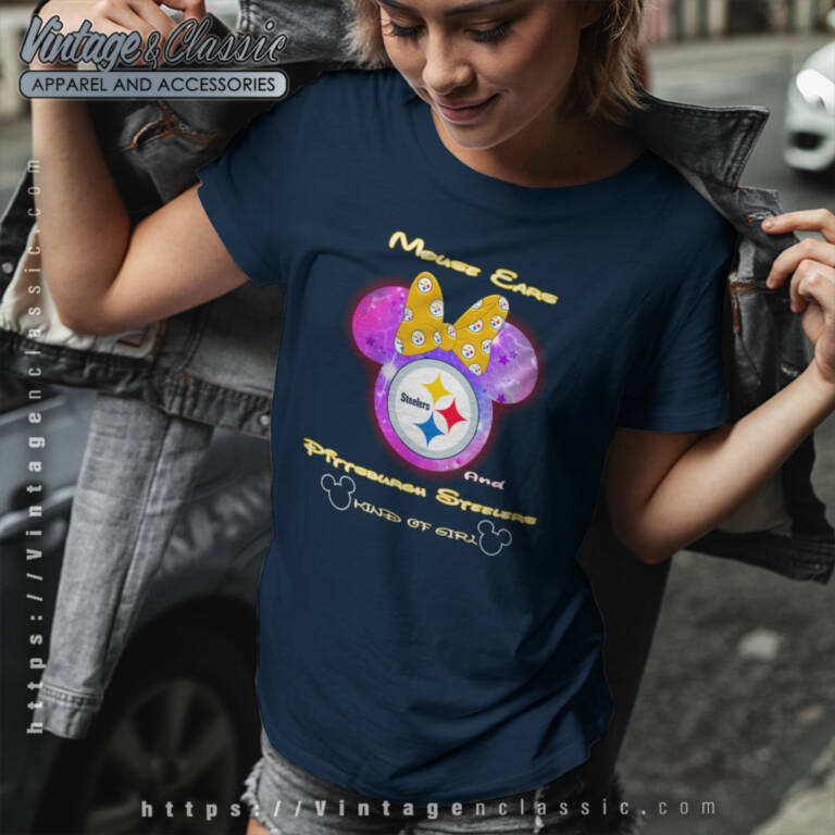 Mouse Ears And Steelers Kind Of Girl Women T Shirt Mouse Ears And Steelers Kind Of Girl Women T Shirt