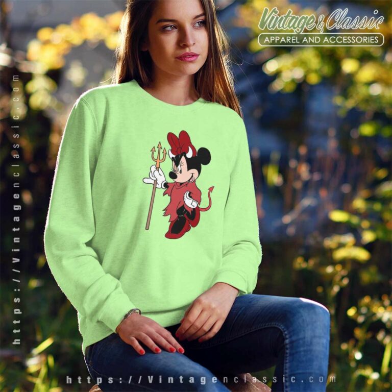 Mouse Halloween Shirt Minnie Devil Sweatshirt Mouse Halloween Shirt Minnie Devil Sweatshirt