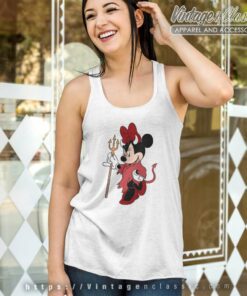 Mouse Halloween Shirt Minnie Devil Tank Top Racerback