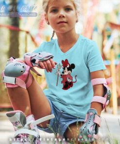 Mouse Halloween Shirt Minnie Devil kids Vneck