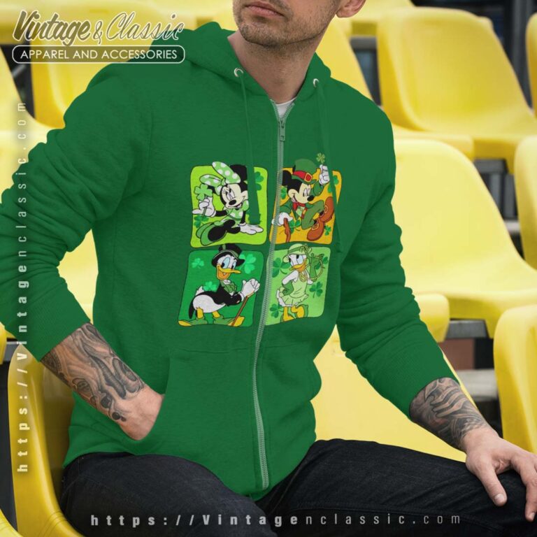 Mouse and Friends St Patricks Day Zips Hoodie Mouse and Friends St Patricks Day Zips Hoodie