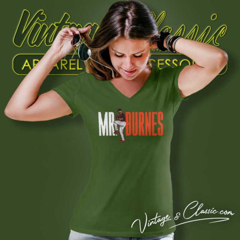 Mr Corbin Burnes Baltimore Orioles V Neck TShirt Mr Corbin Burnes Baltimore Orioles V Neck TShirt