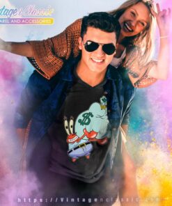 Mr Krabs Spongebob Holding A Bag Of Money Shirt 5 Mr Krabs Spongebob Holding A Bag Of Money V Neck TShirt