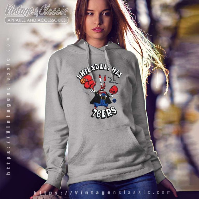 Mr Krabs Spongebob Philadelphia 76ers Hoodie Mr Krabs Spongebob Philadelphia 76ers Hoodie