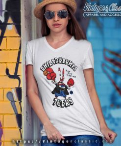 Mr Krabs Spongebob Philadelphia 76ers V Neck TShirt