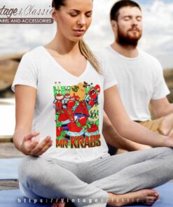 Mr Krabs Spongebob Squarepants V Neck TShirt
