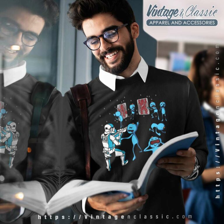 Mr Meeseeks And Stormtrooper Star War Sweatshirt Mr Meeseeks And Stormtrooper Star War Sweatshirt