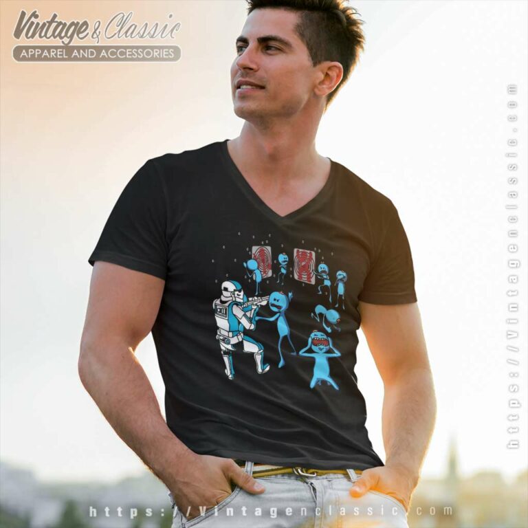 Mr Meeseeks And Stormtrooper Star War V Neck TShirt Mr Meeseeks And Stormtrooper Star War V Neck TShirt