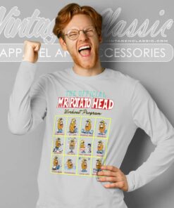 Mr Potato Head Workout Program Shirt 6 Mr Potato Head Workout Program Long Sleeve Tee