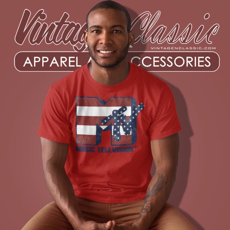 Mtv American Flag Stars T Shirt Mtv American Flag Stars T Shirt