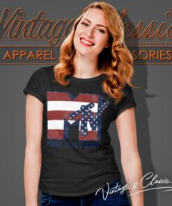 Mtv American Flag Stars Women T Shirt