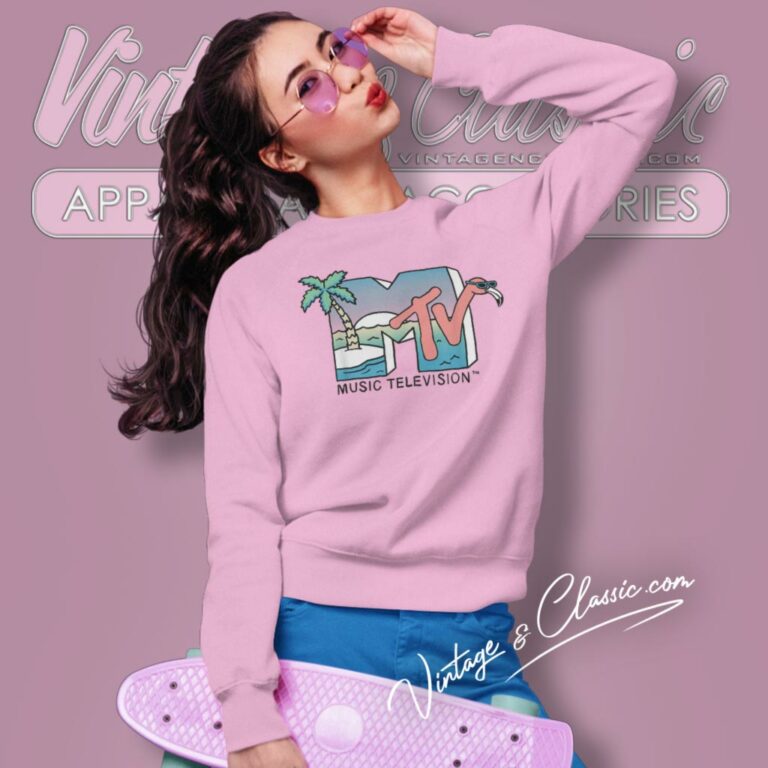 Mtv Beach Island Flamingo Sweatshirt Mtv Beach Island Flamingo Sweatshirt