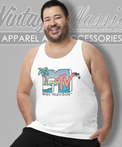 Mtv Beach Island Flamingo Tank Top Racerback