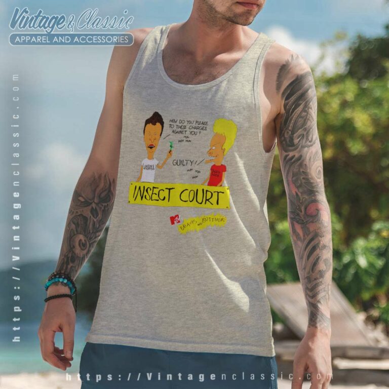 Mtv Beavis And Butt head Insect Court Tank Top Racerback Mtv Beavis And Butt head Insect Court Tank Top Racerback