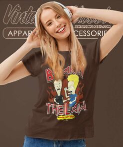 Mtv Beavis And Butthead Breakin The Law Vintage Women TShirt