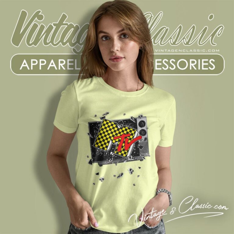 Mtv Checker Board Breaking Women T Shirt Mtv Checker Board Breaking Women T Shirt