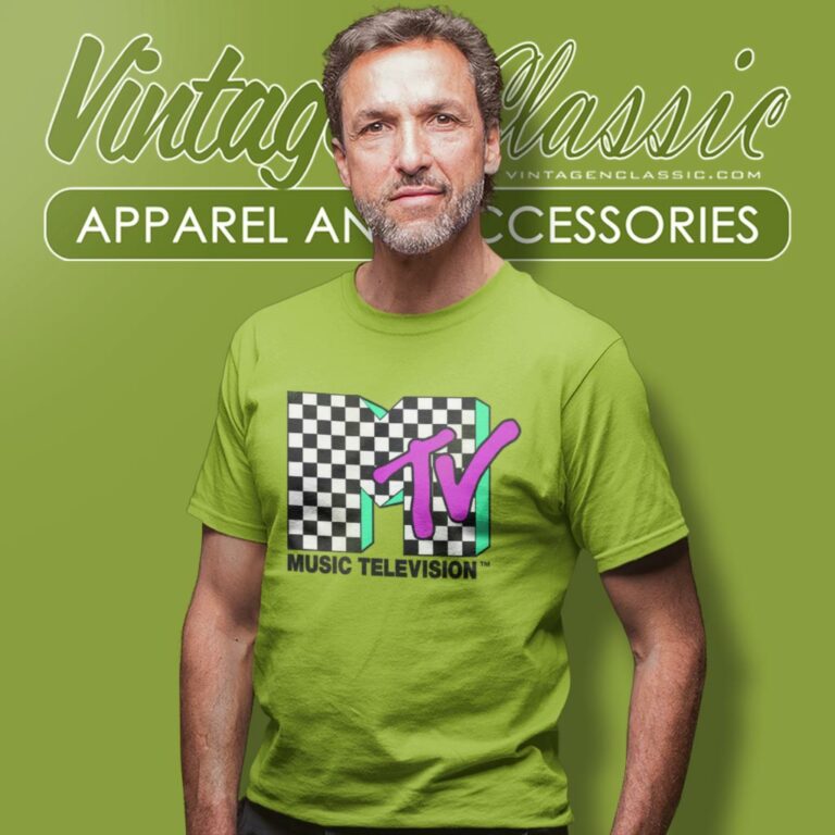 Mtv Checkered Distressed T Shirt Mtv Checkered Distressed T Shirt