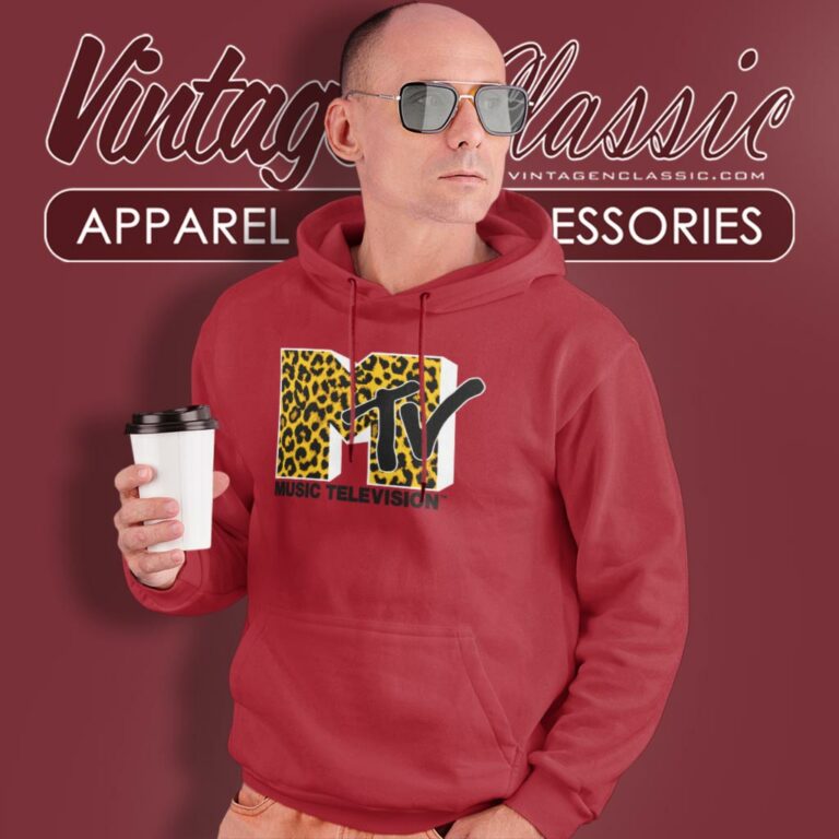 Mtv Cheetah Print Logo Hoodie Mtv Cheetah Print Logo Hoodie