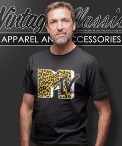 Mtv Cheetah Print Logo T Shirt