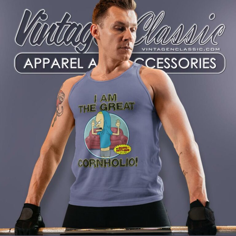 Mtv Iam The Great Cornholio Tank Top Racerback Mtv Iam The Great Cornholio Tank Top Racerback