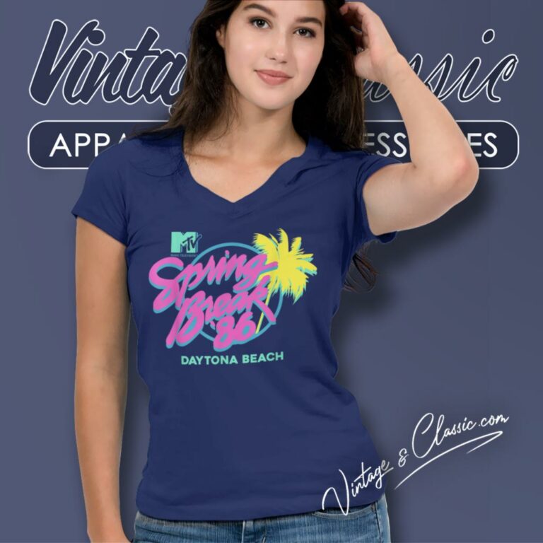 Mtv Daytona Beach V Neck TShirt Mtv Daytona Beach V Neck TShirt
