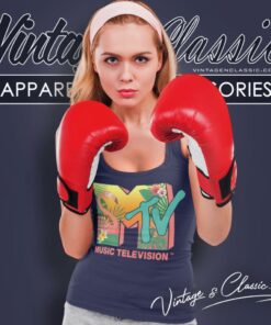 Mtv Flamingo Tropical Paradise Tank Top Racerback