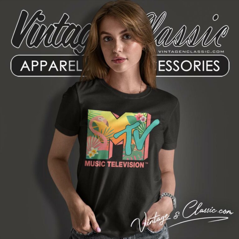 Mtv Flamingo Tropical Paradise Women T Shirt Mtv Flamingo Tropical Paradise Women T Shirt