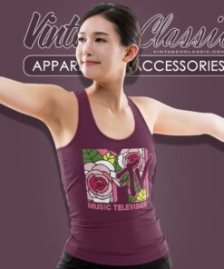 Mtv Floral Roses Tank Top Racerback